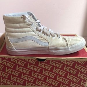 White high top vans